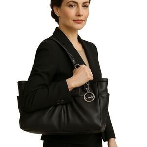 Coach Leather Tote Shoulder Bag Handbag Purse East West Gallery WOMEN'S WOMAN'S